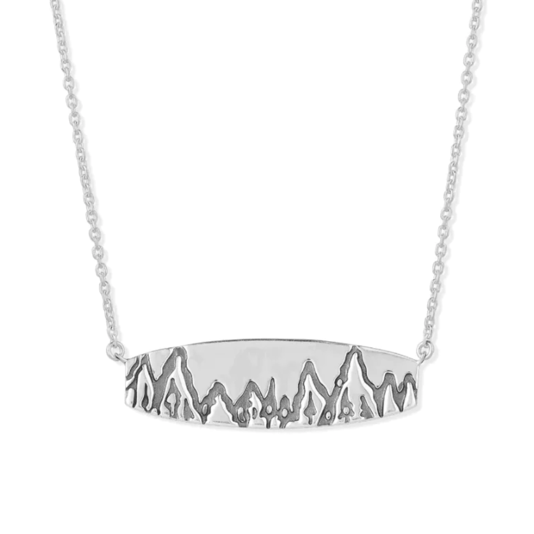 Boma Mountainscape Bar Necklace Urban Sterling Silver