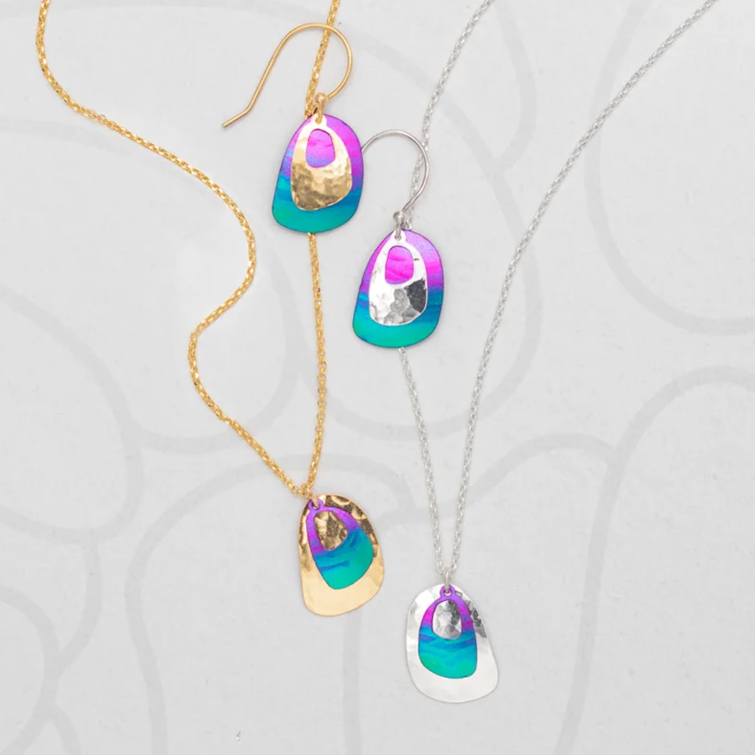 Holly Yashi Blake Sets - Calypso / Gold / Silver - 18k gold-plated / silver-plated niobium