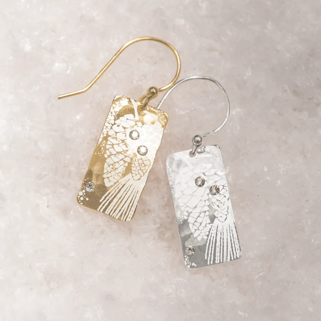 Holly Yashi Radiant Petra Earrings - Niobium, Gold Filled, 925 Sterling Silver - Colors Gold and Silver