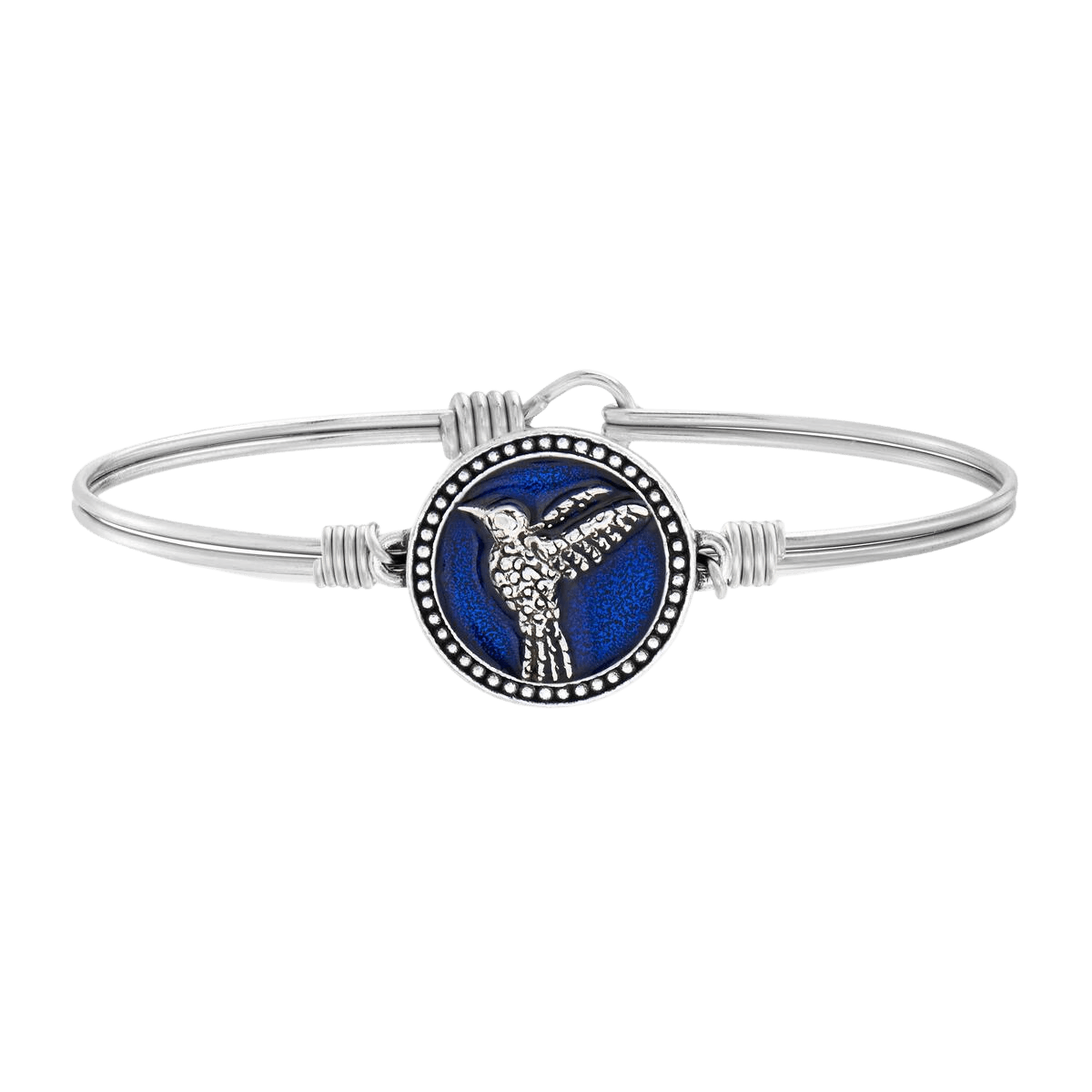Luca + Danni Hummingbird Bangle (available in blue and purple) - Silver Parrot, Inc.