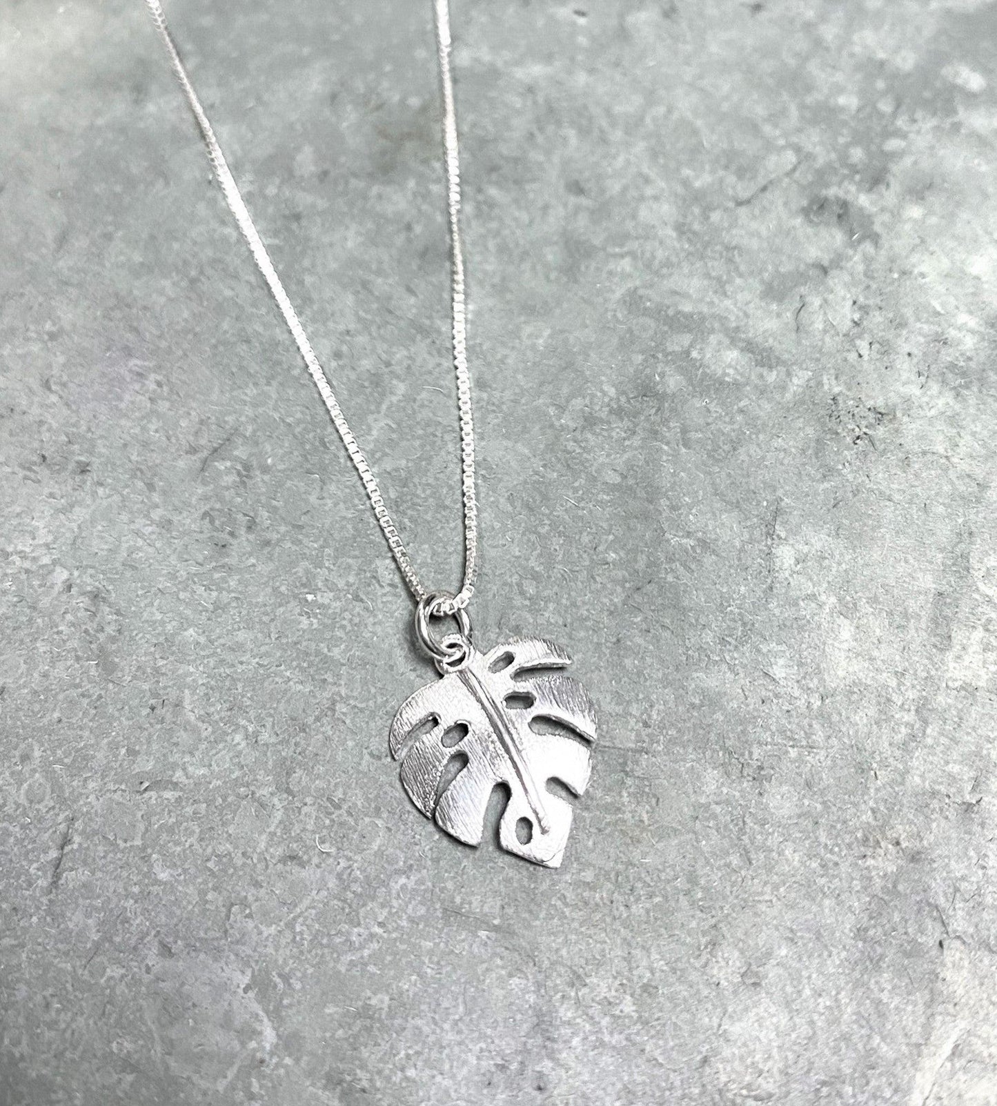 Sterling Silver Monstera Leaf Pendant - Silver Parrot, Inc.