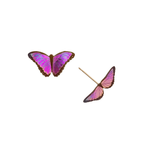 Holly Yashi Small Butterfly Stud - Silver Parrot, Inc.