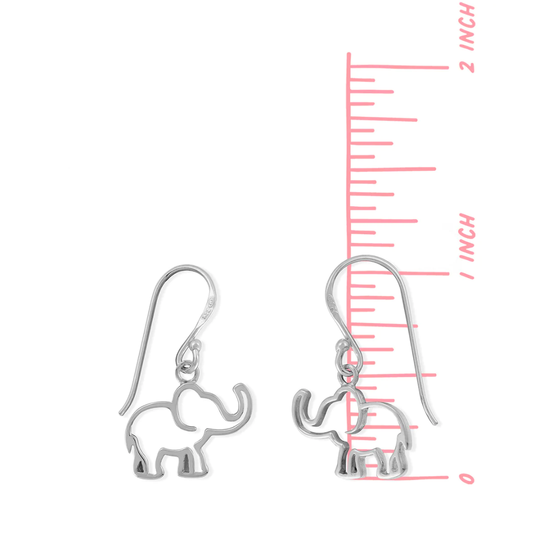 boma Sterling Silver Wire Elephants