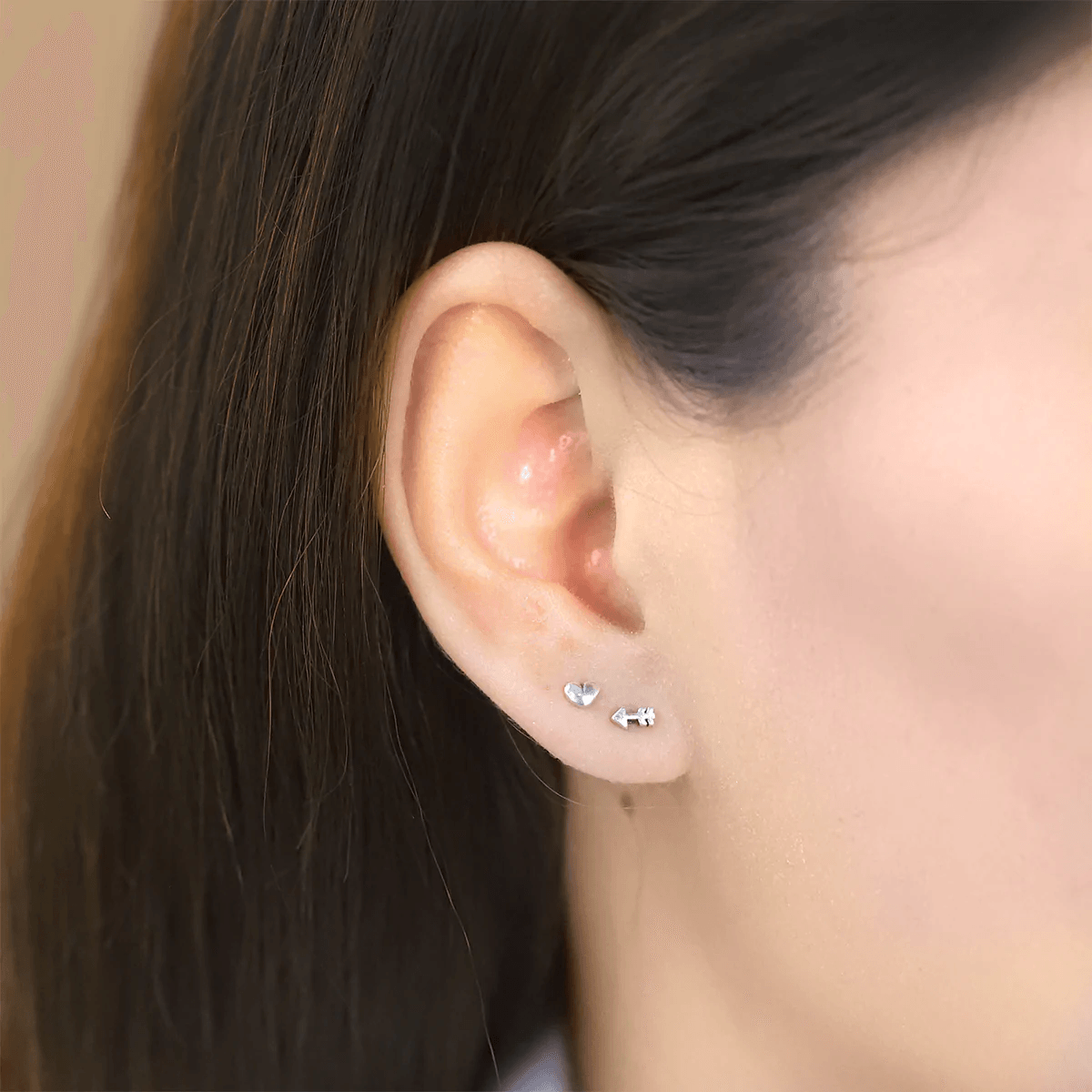 boma Heart & Arrow Studs - Silver Parrot, Inc.