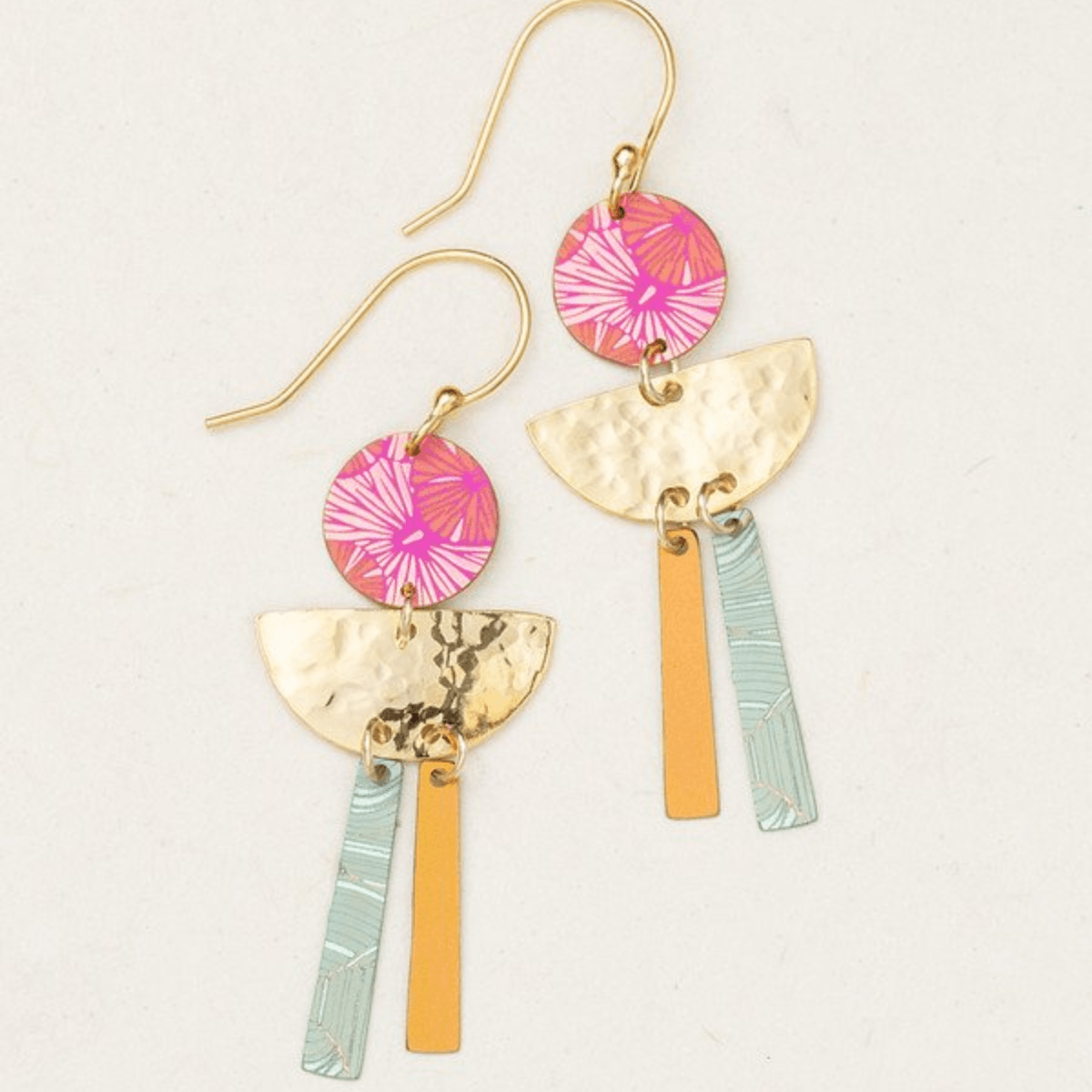 Holly Yashi Ari Earrings , Niobium. 2' long. Brightly colored. Urbansterlingsilver.com