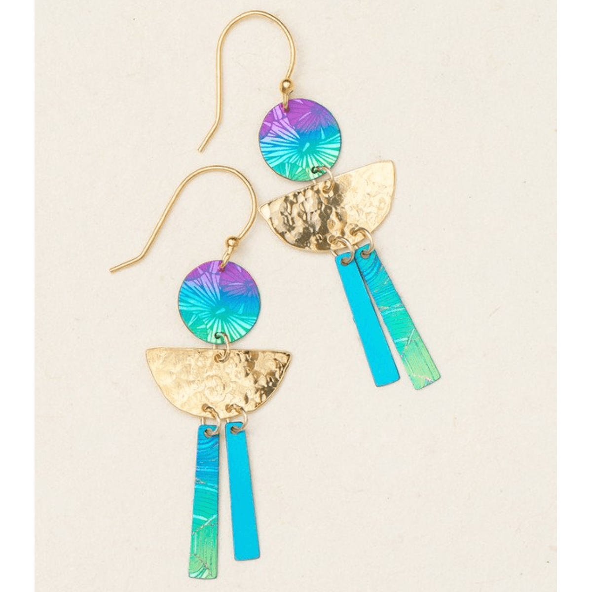Holly Yashi Ari Earrings , Niobium. 2' long. Brightly colored. Urbansterlingsilver.com