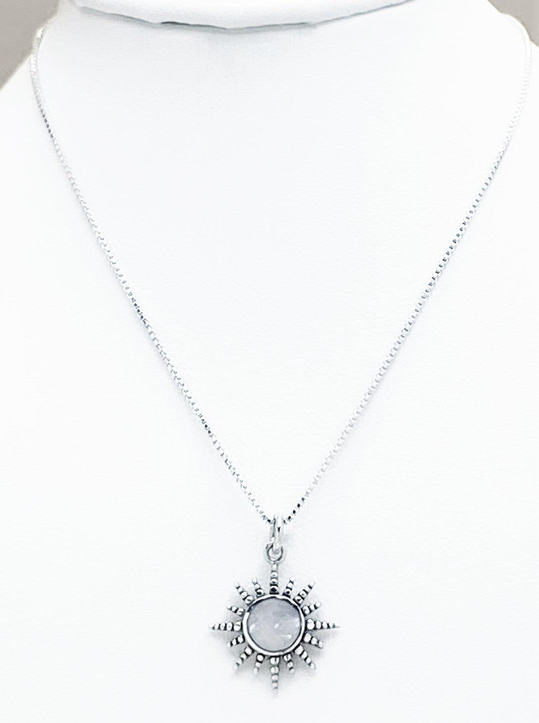 Sterling Sun Pendant With Mother Of Pearl - Silver Parrot, Inc.