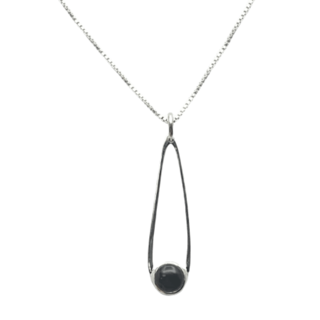 boma Teardrop Cutout Stone Pendant - Silver Parrot, Inc.