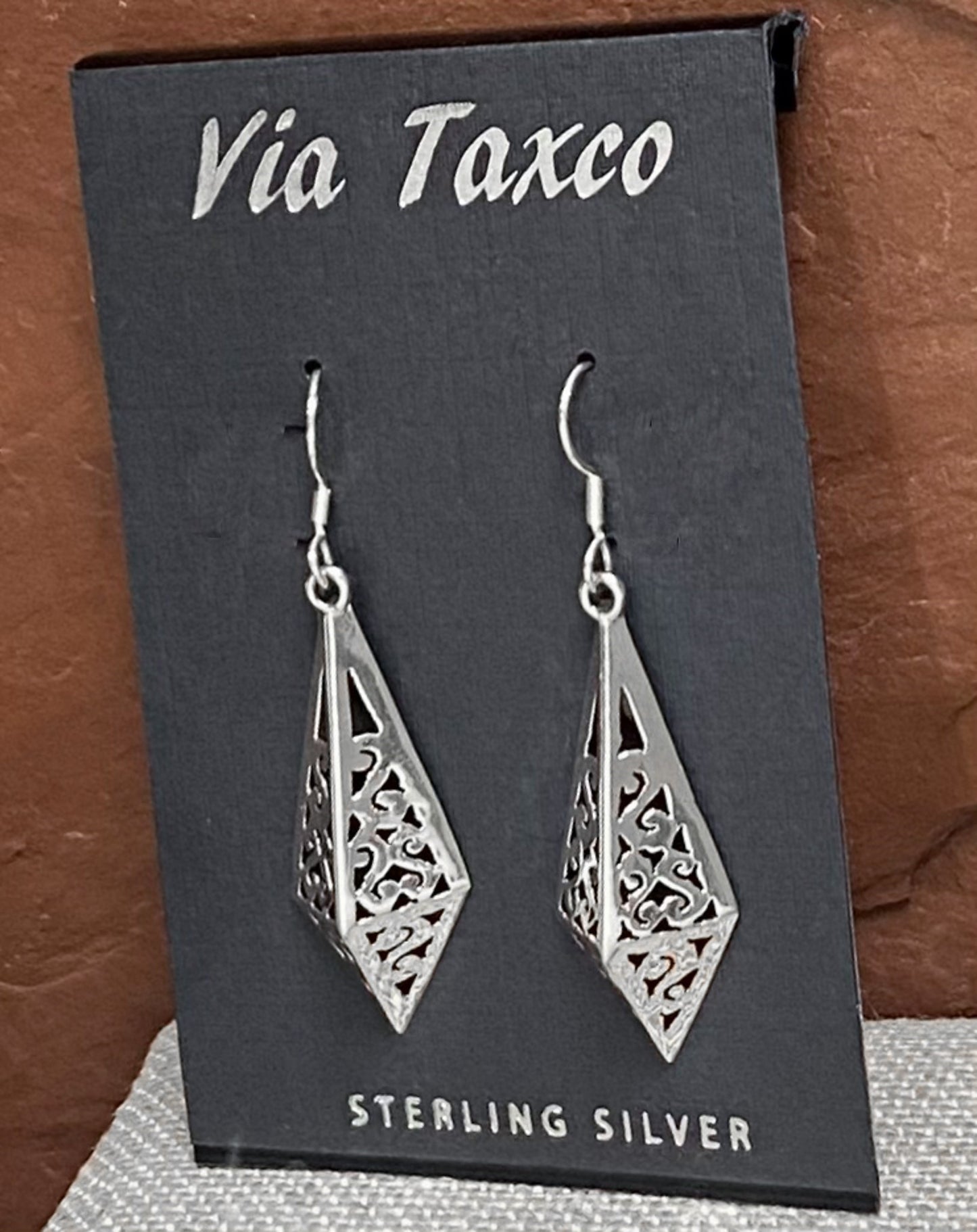 Via Taxco Sterling Silver Handmade Earring With Amazing Detail