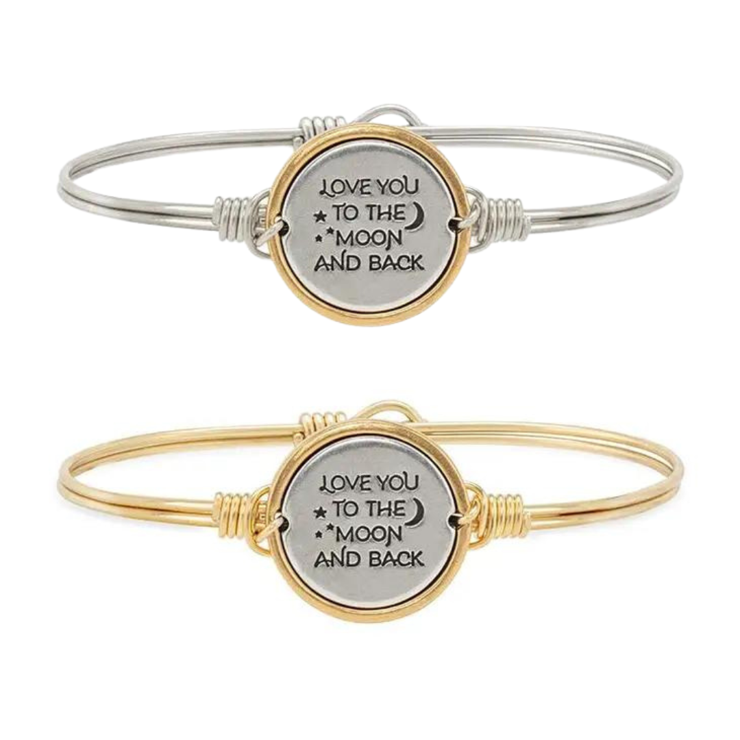 Luca + Danni I Love You to the Moon and Back Bangle
