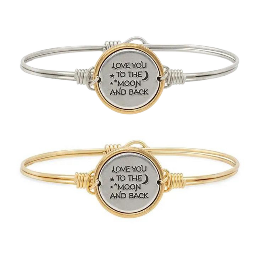 Luca + Danni I Love You to the Moon and Back Bangle