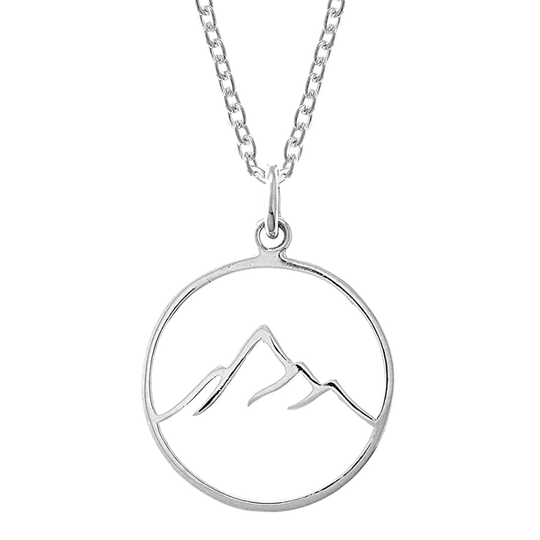 Boma Round Mountain Necklace - 925 Sterling Silver
