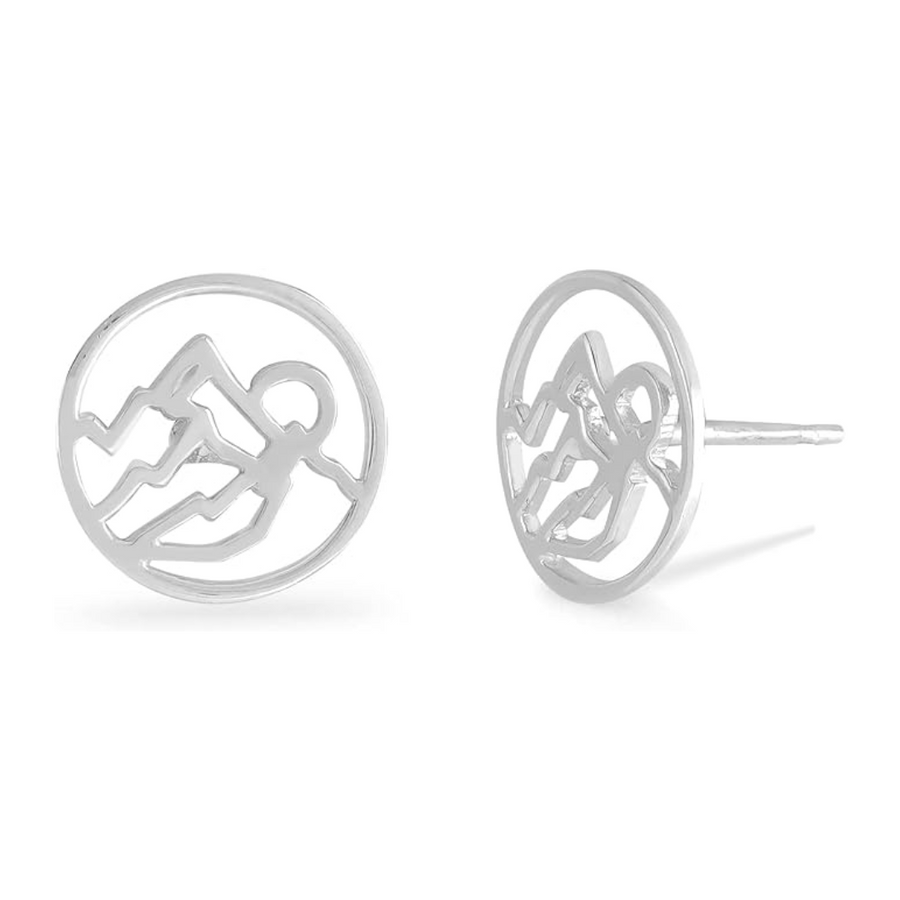 Boma Mountain Sunrise Studs - 925 Sterling Silver