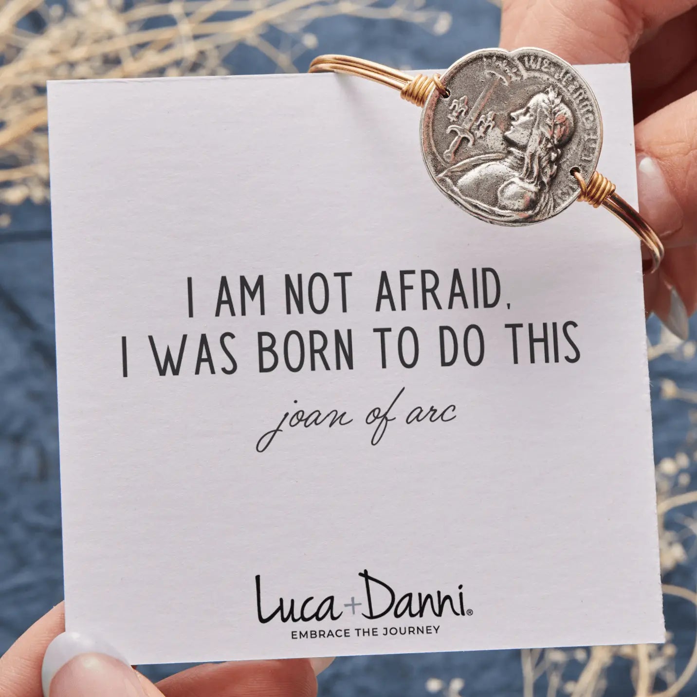 Luca + Danni Joan of Arc graphic card - "I am not afraid. I was born to do this. -Joan of Arc"