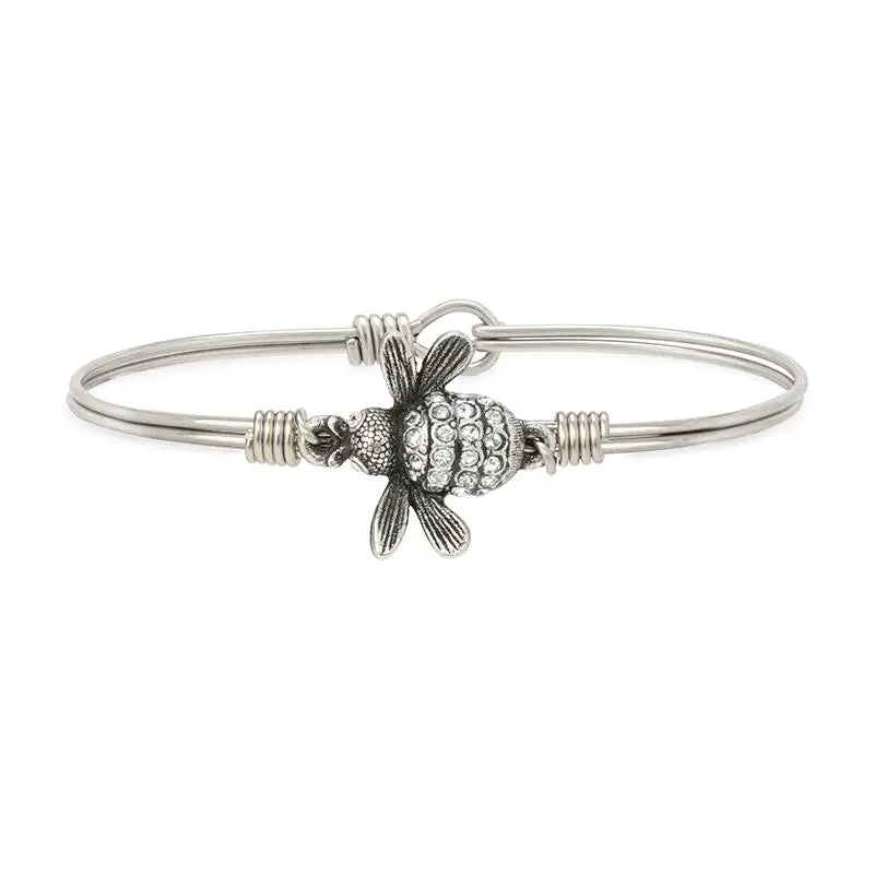Luca + Danni Queen Bee bracelets - Silver plated with clear cz's