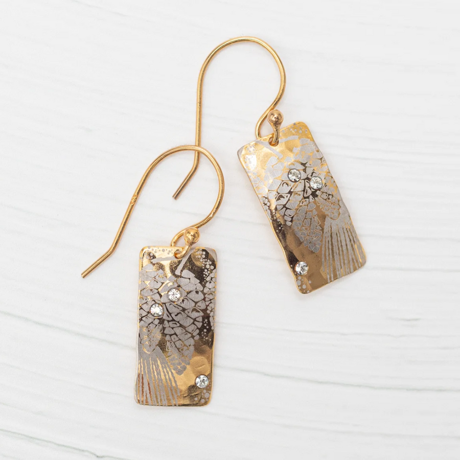 Holly Yashi Radiant Petra Earrings - Niobium and Gold Filled - Color Gold