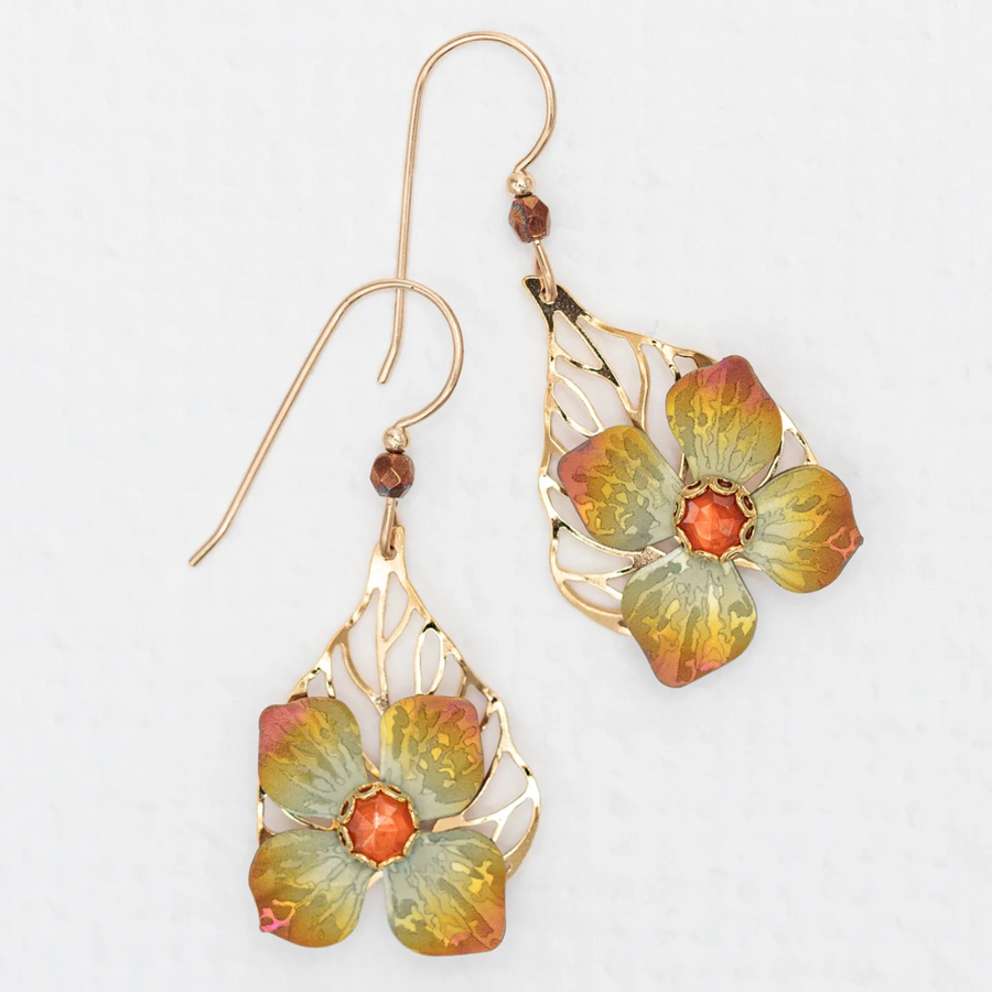 Holly Yashi Seren Earrings - Niobium and Gold Filled - Golden Mist