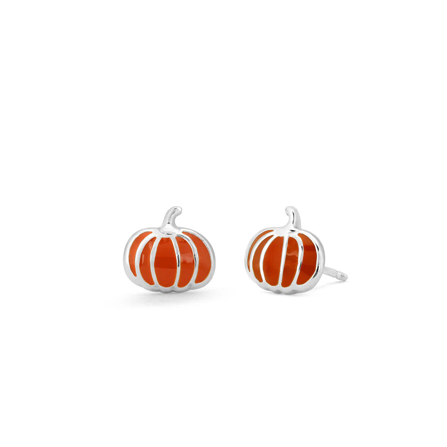 Boma Orange Pumpkin Studs