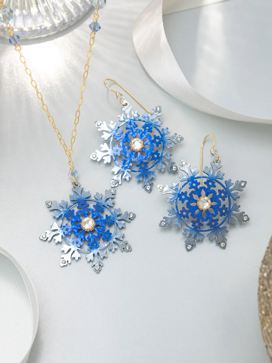Holly Yashi Elsa Snowflake Earrings
