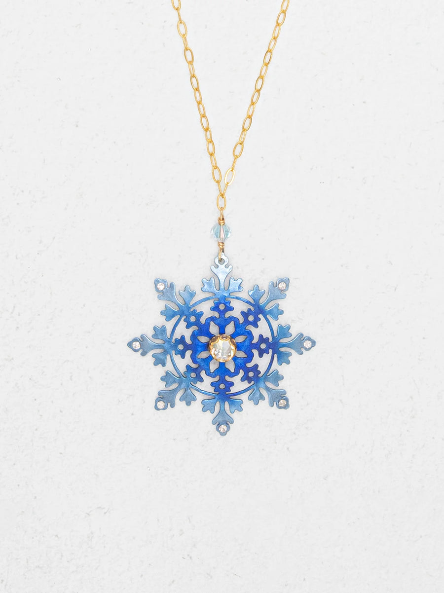 Holly Yashi Elsa Snowflake Necklace