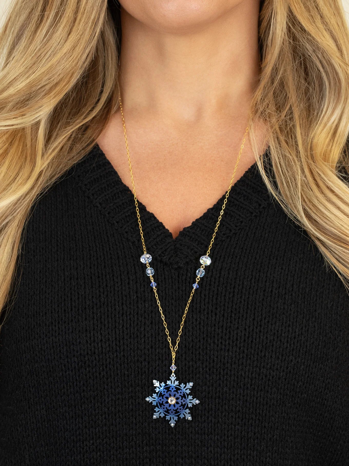 Holly Yashi Elsa Snowflake Necklace