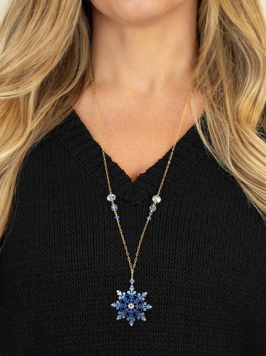 Holly Yashi Elsa Snowflake Necklace
