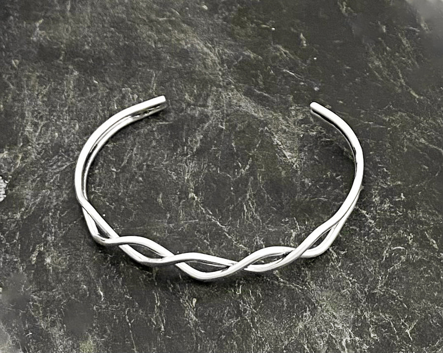 Light Sterling Silver Woven Cuff