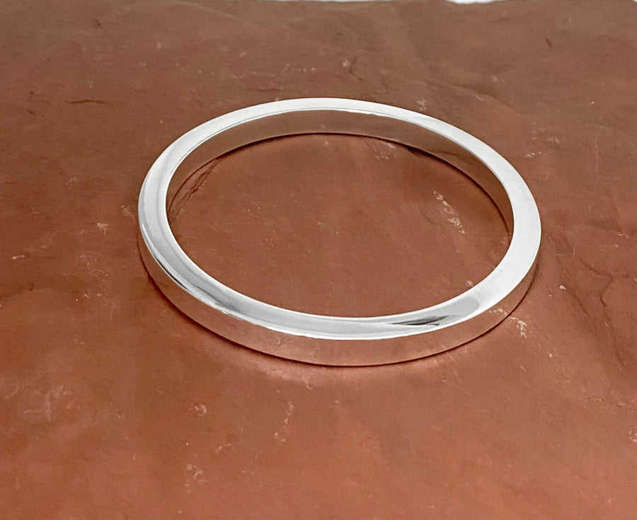 High Polish Sterling Silver Bangle