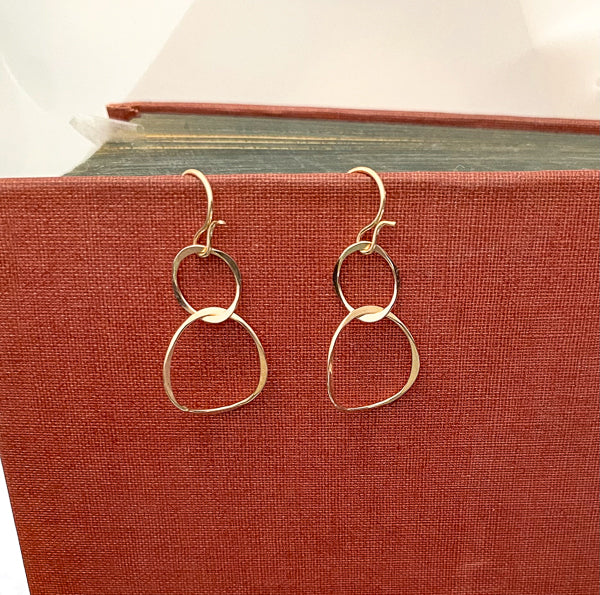 Gold Filled Intertwined Hoops by Mark Steel