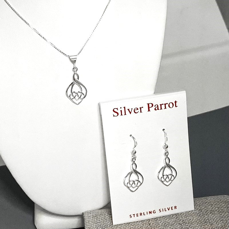 Celtic Knot Sterling Silver Earrings