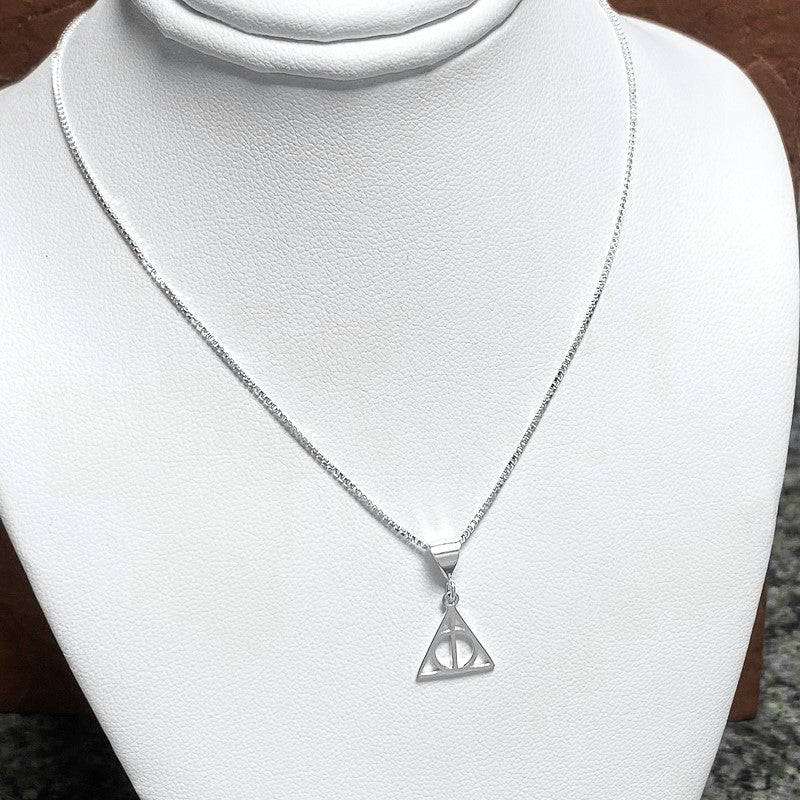 Sterling Silver Deathly Hallows Pendant