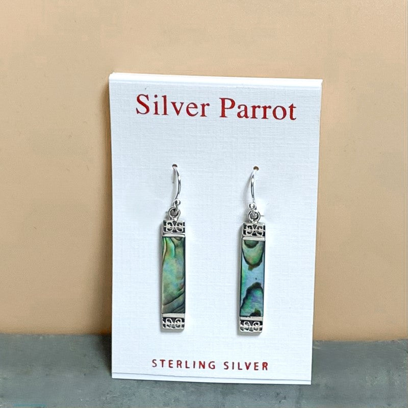 Abalone Earrings in Sterling Silver