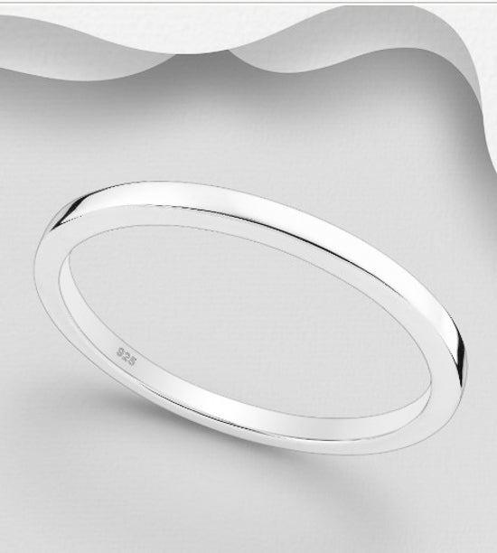 High Polish Sterling Silver Bangle