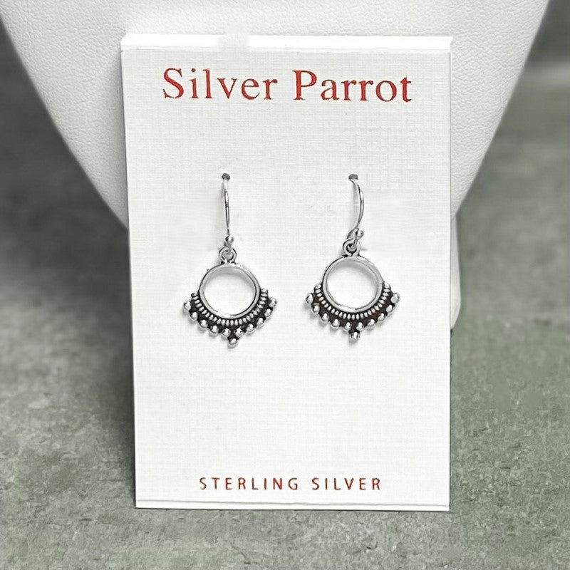 Small Sterling Silver  Bali Dangles