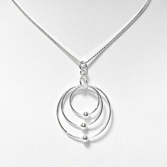 3 Circles Sterling Silver Pendant