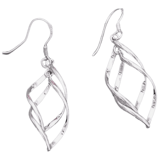 Sterling Silver Spiral Earrings - Silver Parrot, Inc. 
