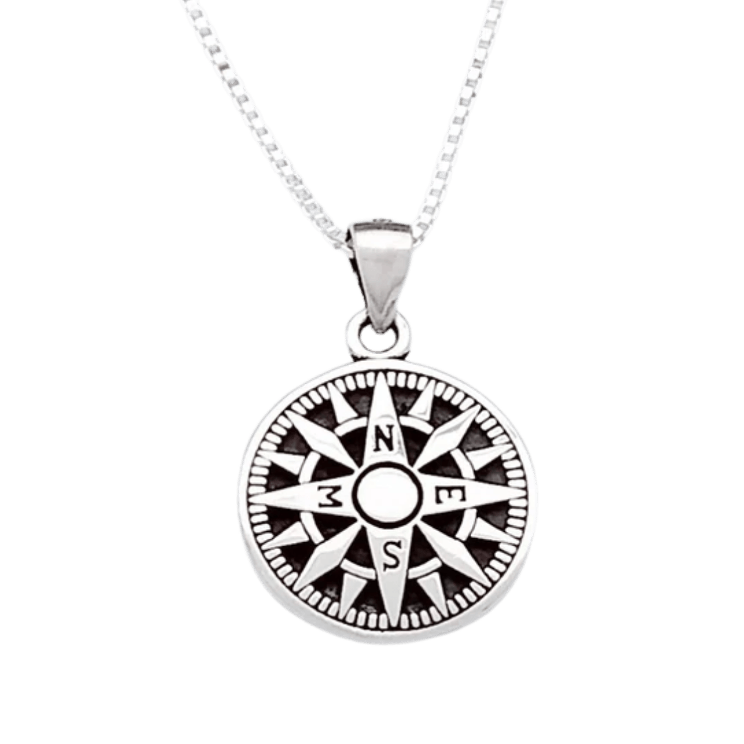 Sterling Silver Compass Pendant - Silver Parrot, Inc. 