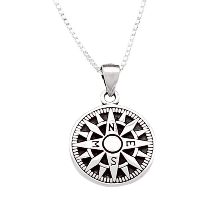 Sterling Silver Compass Pendant - Silver Parrot, Inc. 