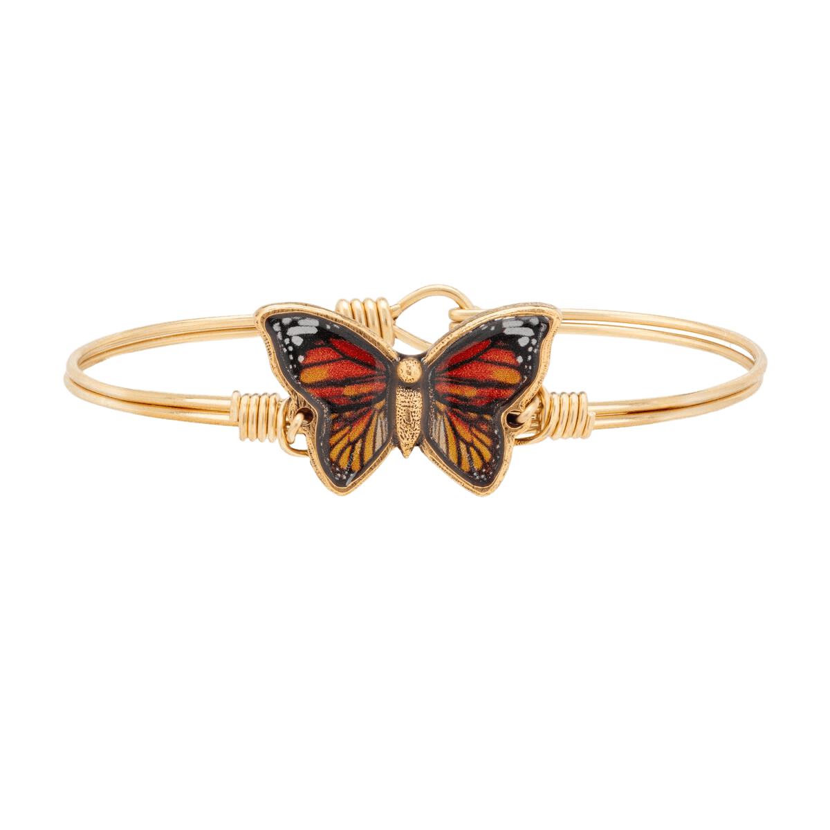 Luca + Danni Monarch Butterfly Bangle - Silver Parrot, Inc. 