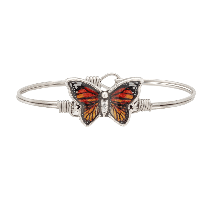 Luca + Danni Monarch Butterfly Bangle - Silver Parrot, Inc. 