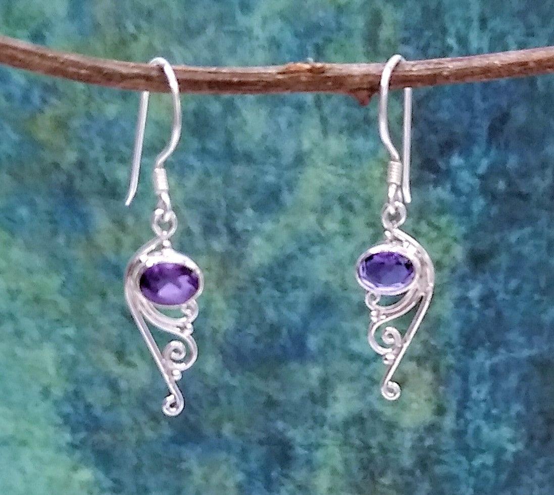 Sterling Silver Earrings with Stone - Silver Parrot, Inc. 