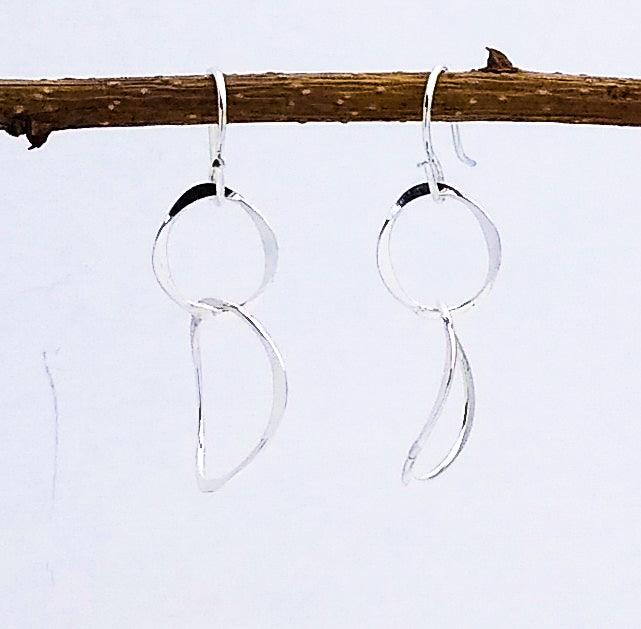 Sterling Silver Intertwined Hoops - Silver Parrot, Inc. 