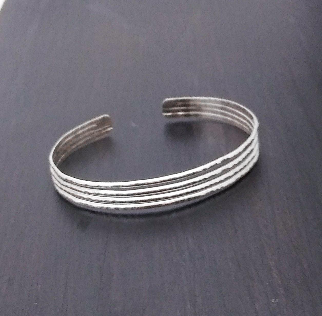 Handmade Light Sterling Silver Cuff - Silver Parrot, Inc. 