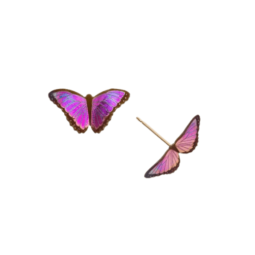 Holly Yashi Small Butterfly Stud - Silver Parrot, Inc. 