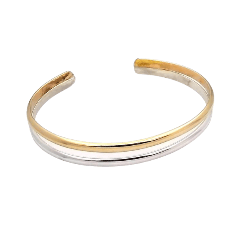 Sterling Silver and Gold Filled Cuff - Silver Parrot, Inc. 