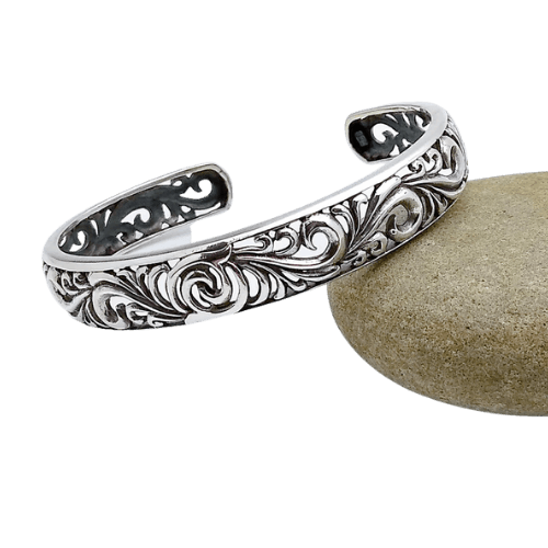 Sterling Cutout Cuff Bracelet - Silver Parrot, Inc. 