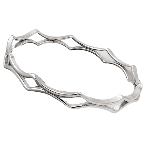 Laurie Schutt Classic Silver Bangle - Silver Parrot, Inc. 