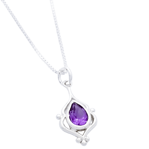 boma Amethyst Pendant - Silver Parrot, Inc. 