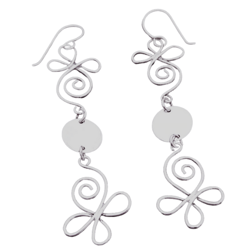 Long Handmade Sterling Earrings - Silver Parrot, Inc. 