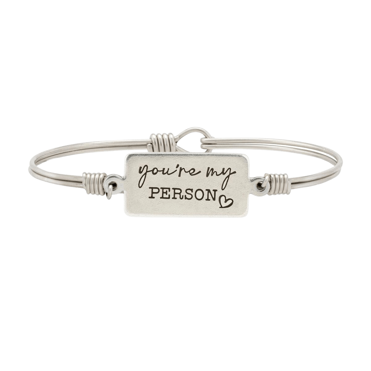 Luca + Danni You're My Person Bangle - Silver Parrot, Inc. 
